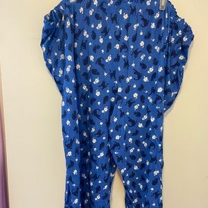 Dreams Co 5X- Blue Cat Print Sleep Pants